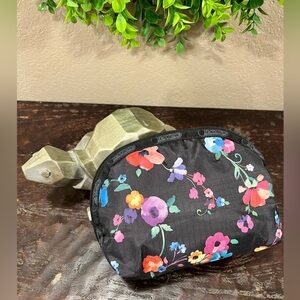 LeSportSac FLORAL MAKE-UP POUCH BAG